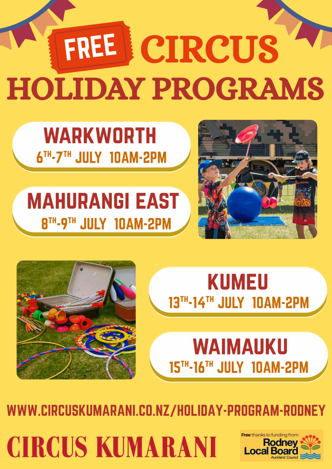 FREE CIRCUS HOLIDAY PROGRAMS (Flyer (A4)) (1)